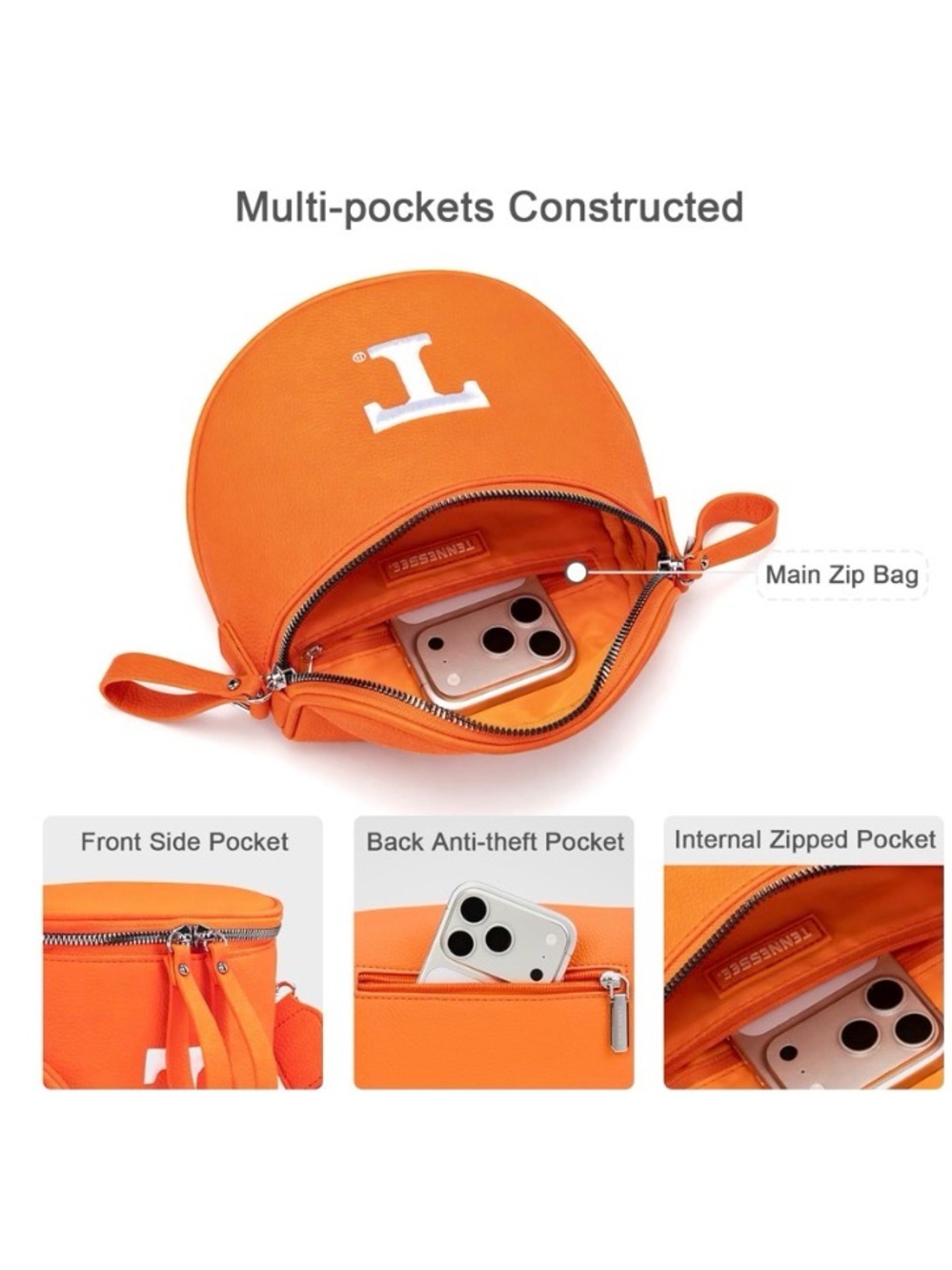 Tennessee Bum Bag with Coin Purse - Picture 3 of 5